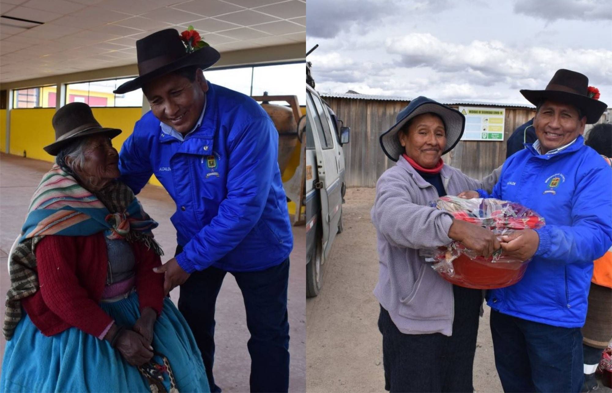 Mujeres esperaban alimentos como el año pasado. (Foto: Difusión)