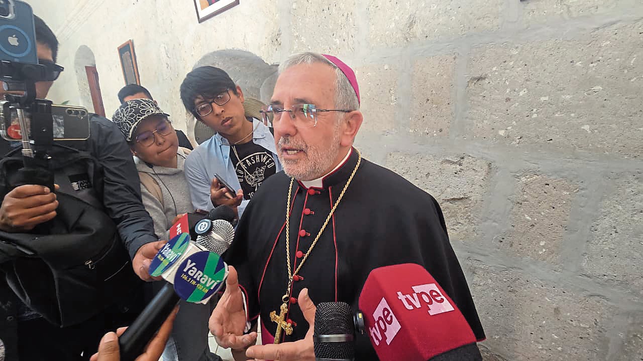 Arzobispo de Arequipa llama a trabajar unidos por un mejor país (Foto: Yunsu Pariapaza/@photo.gec)