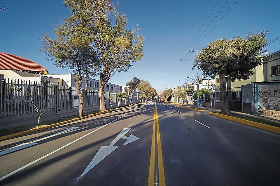 Obra vial en la avenida Independencia. Foto: GEC