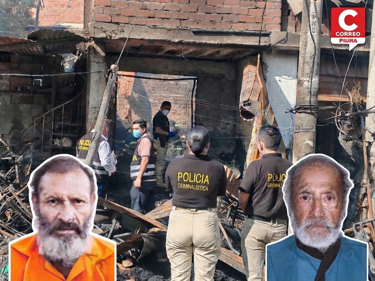 Piura: Padre e hijo mueren carbonizados y abrazados tras incendio que destruyó su vivienda