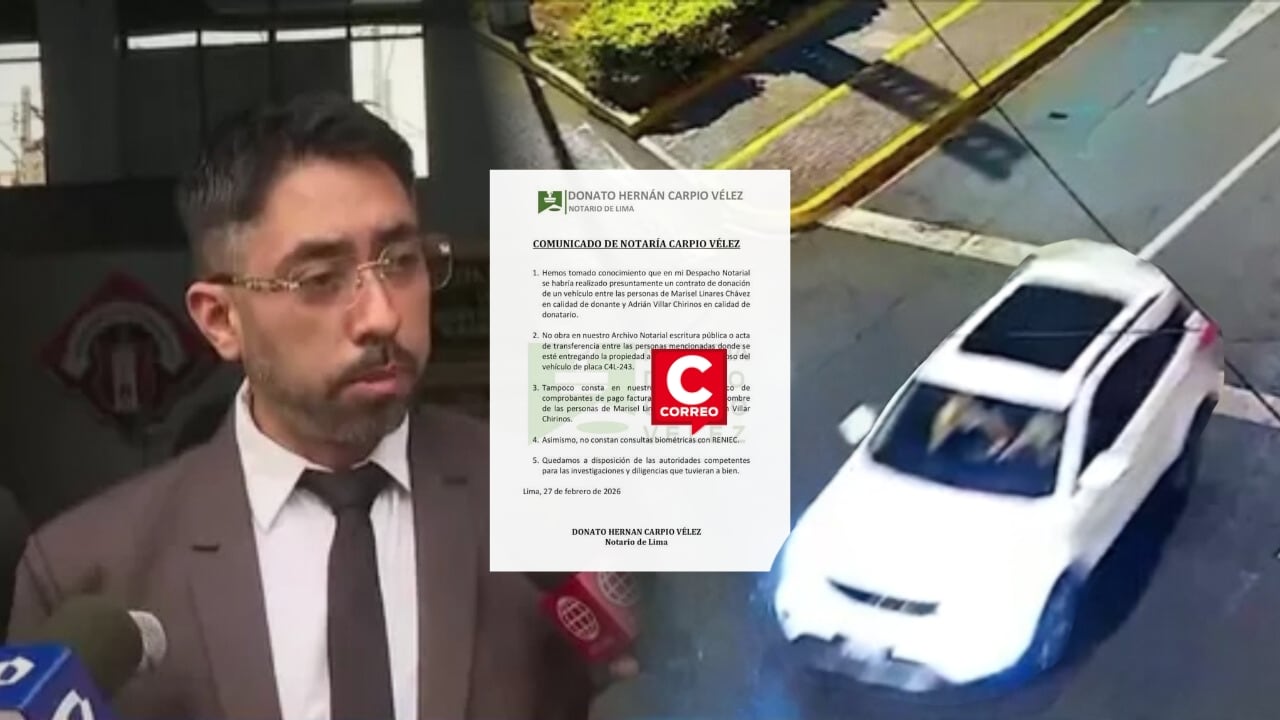 Abogado de Marisel Linares responde a notaría tras desmentir donación de vehículo : “El sello es válido, falta formalidad”. Composición: Diario Correo.