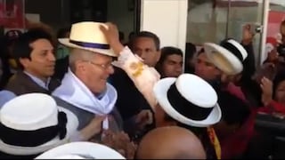 Pedro Pablo Kuczynski llega al aeropuerto de Jauja (VIDEO)