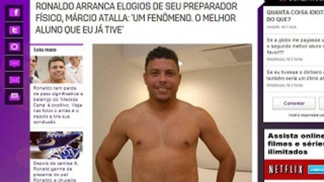 Ronaldo muestra mejorada figura tras rigurosa dieta