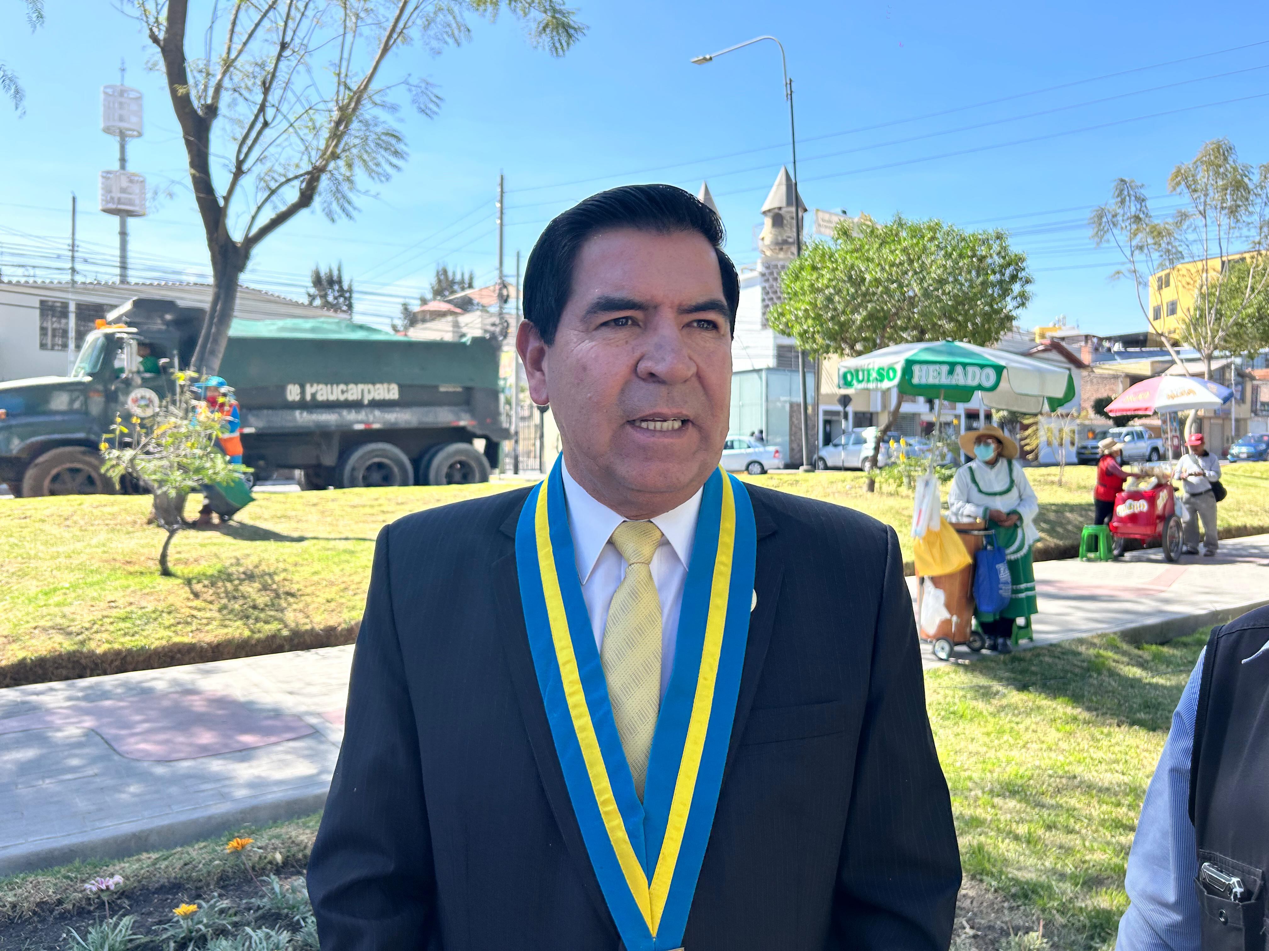 El alcalde distrital de José Luis Bustamante y Rivero, Fredy Zegarra. (Foto: GEC)