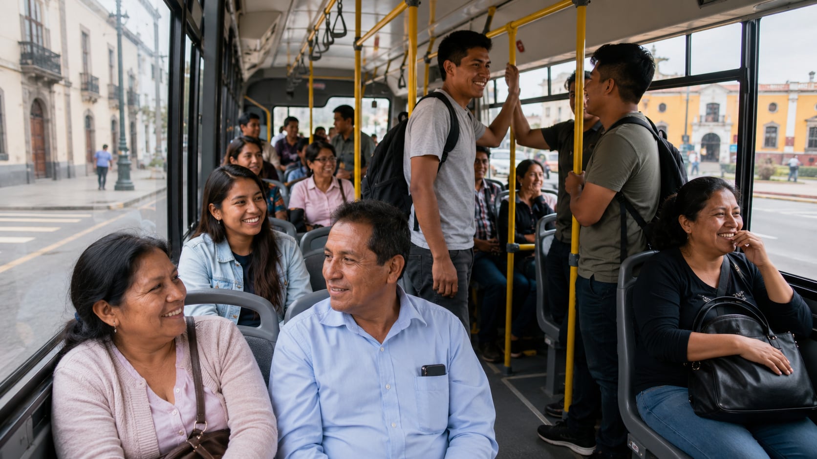 El tráfico, el aburrimiento y el ruido marcan los desplazamientos diarios. El celular y el audio ganan espacio como formas de entretenimiento e información durante los viajes.