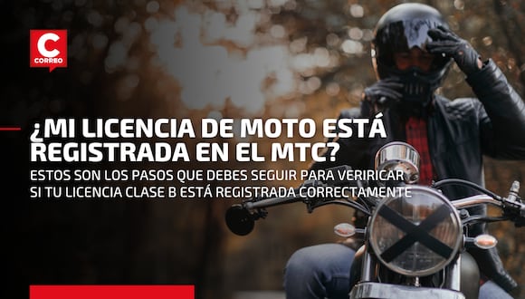 Entérate cómo saber si tu licencia de moto o mototaxi está registrada en el MTC
