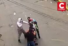 Cambista resulta herido tras ser víctima de violento asalto en Gamarra