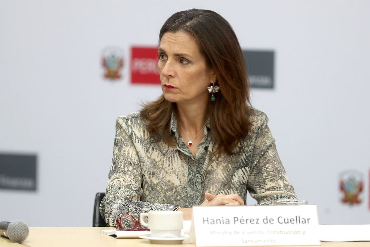 Hania Pérez de Cuéllar, ministra de Vivienda. (Foto: Andina)