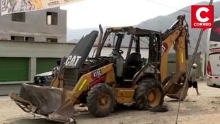 Vecinos de Jicamarca se salvan de morir en accidente de retroexcavadora fuera de control (VIDEO)