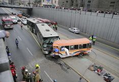Cúster choca con bus del Metropolitano cerca de plaza Dos de Mayo: 3 muertos y 17 heridos