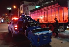Chincha: mototaxi queda destrozado tras impactar contra camión estacionado