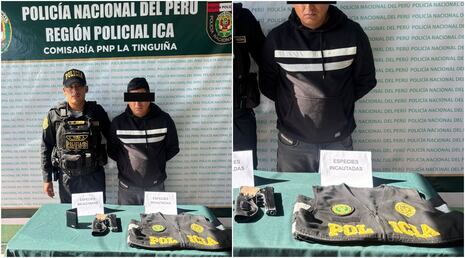 Ica: detienen a sujeto por conducir en estado de ebriedad y portar distintivos policiales