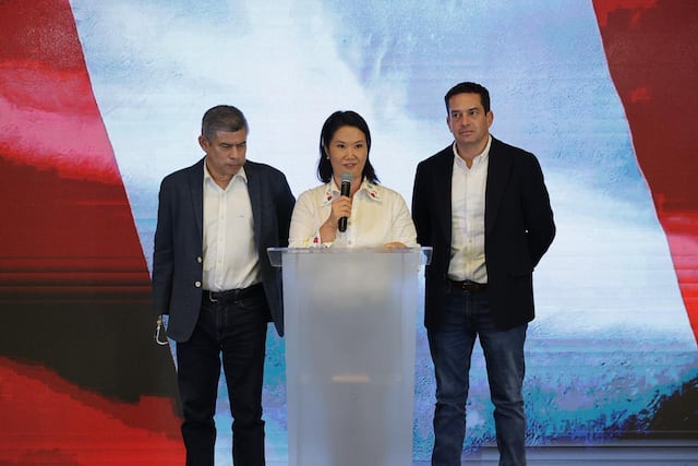 Keiko Fujimori se pronuncia tras conteo rápido y promete respetar la voluntad popular (Fotos: Hugo Pérez/GEC)