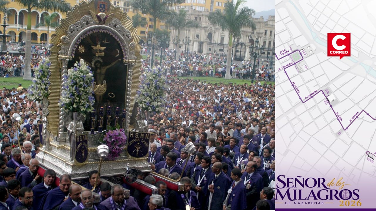 Señor de los Milagros realiza hoy su segunda procesión: Conoce la ruta y los desvíos en Lima