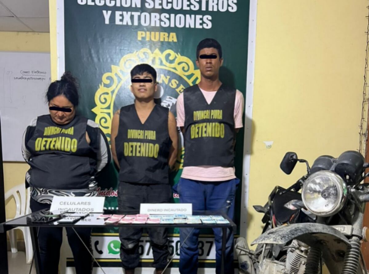 Los capturan por presunta extorsión.