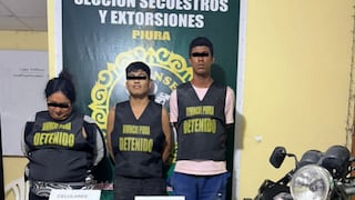 Piura: Capturan a tres sujetos cuando pretendían cobrar S/ 8 000 por presunta de extorsión