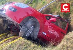 Tarma: Auto cae a un pozo y tres pasajeros quedan heridos