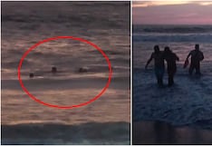 Chincha: rescatan con vida a bañista desaparecido más de 20 minutos en el mar