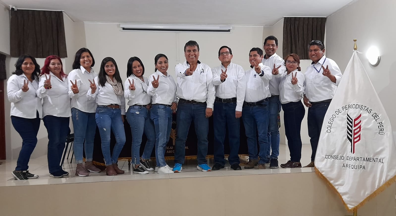 La lista 2 ganó las elecciones en el Colegio de Periodistas de Arequipa. (Foto: Nelly Hancco)