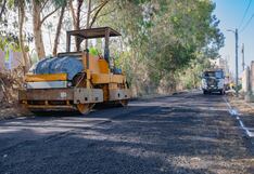 Ica: impulsan avance en el asfaltado de vías alternas hacia Huacachina