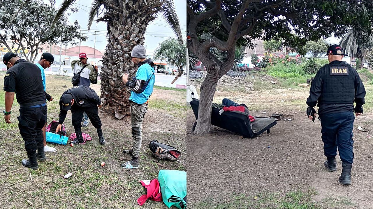 Agentes de Serenazgo de Trujillo acudieron ante el llamado de los vecinos de la quinta etapa de la urbanización Santa María.