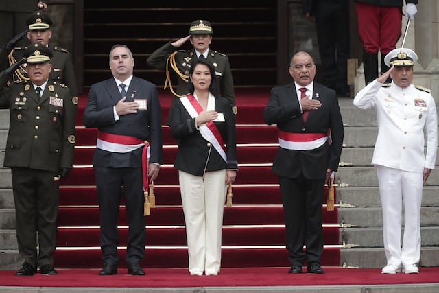 Keiko Fujimori es reconocida como jefa suprema de las FF. AA. (Fotos: Julio Reaño/GEC)