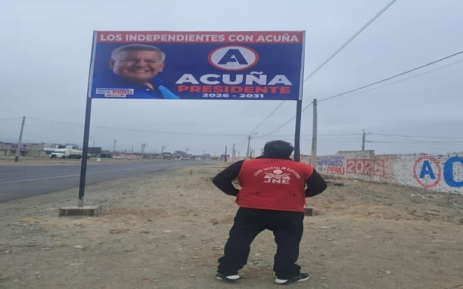 Partido del exgobernador vulneró Reglamento de Propaganda Electoral al colocar 10 carteles en la carretera Panamericana Norte, cerca del peaje Chicama (Ascope).