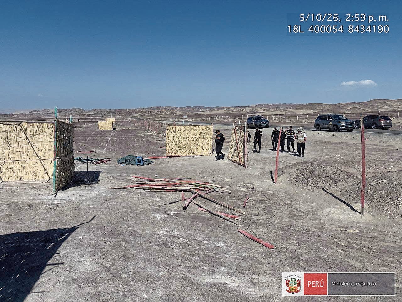 Ica: Policía y Cultura detienen ocupación ilegal en el paisaje arqueológico Carhuas