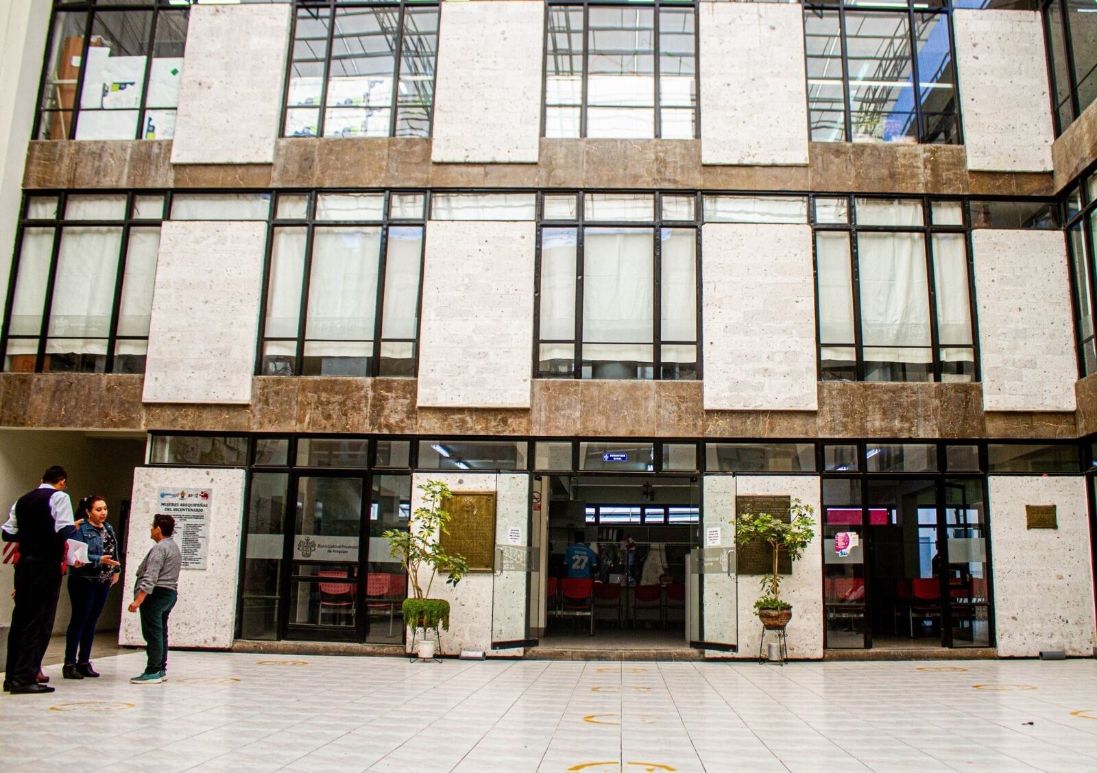 Oficina de Registro Civil, ubicada en el primer piso del Portal de la Municipalidad, en el Portal Municipal N.° 110. Foto: MPA.