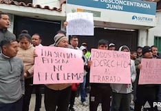 Huancayo: Transportistas protestan en Sutran contra fiscalizaciones que consideran direccionadas (VIDEO)