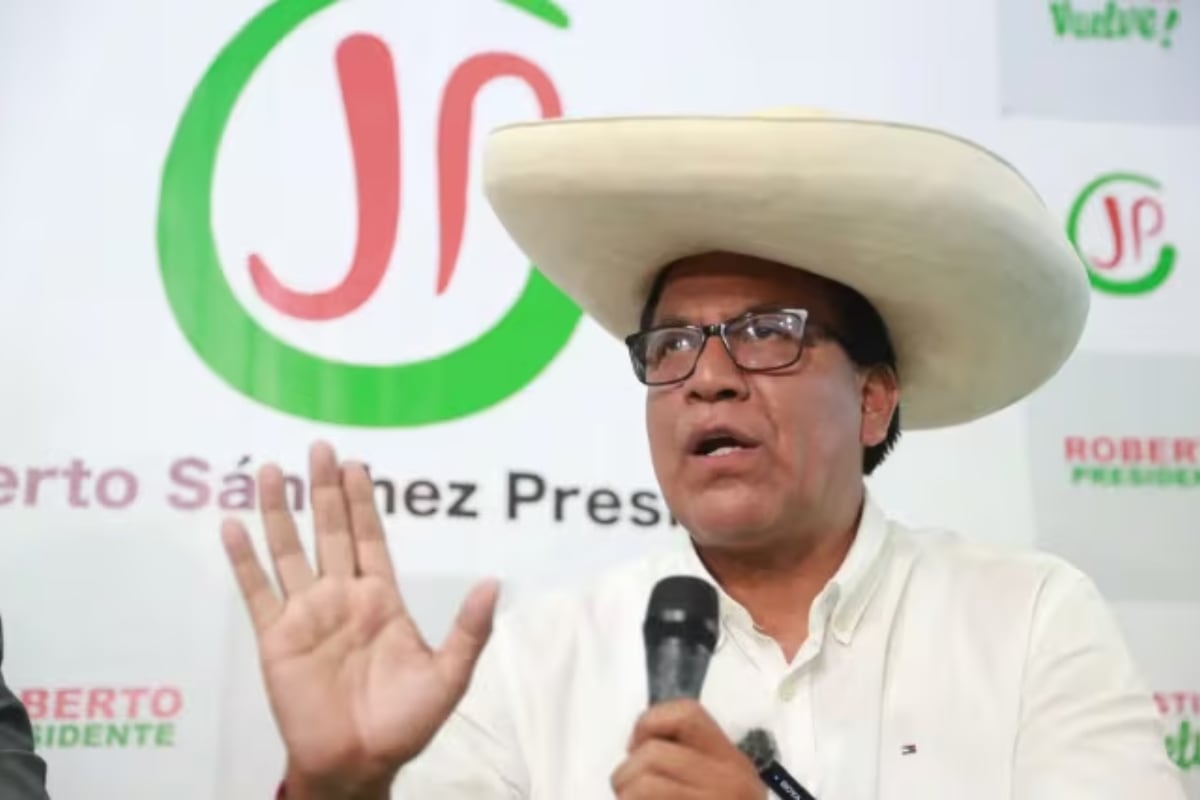 Roberto Sánchez, excandidato presidencial de Juntos por el Perú, no reconoce los resultados de la segunda vuelta. (Foto: Andina)
