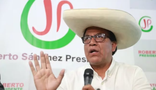 Roberto Sánchez, excandidato presidencial de Juntos por el Perú, no reconoce los resultados de la segunda vuelta. (Foto: Andina)