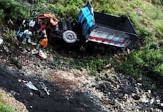La Libertad: Volquete cae a un abismo y conductor pierde la vida en Otuzco