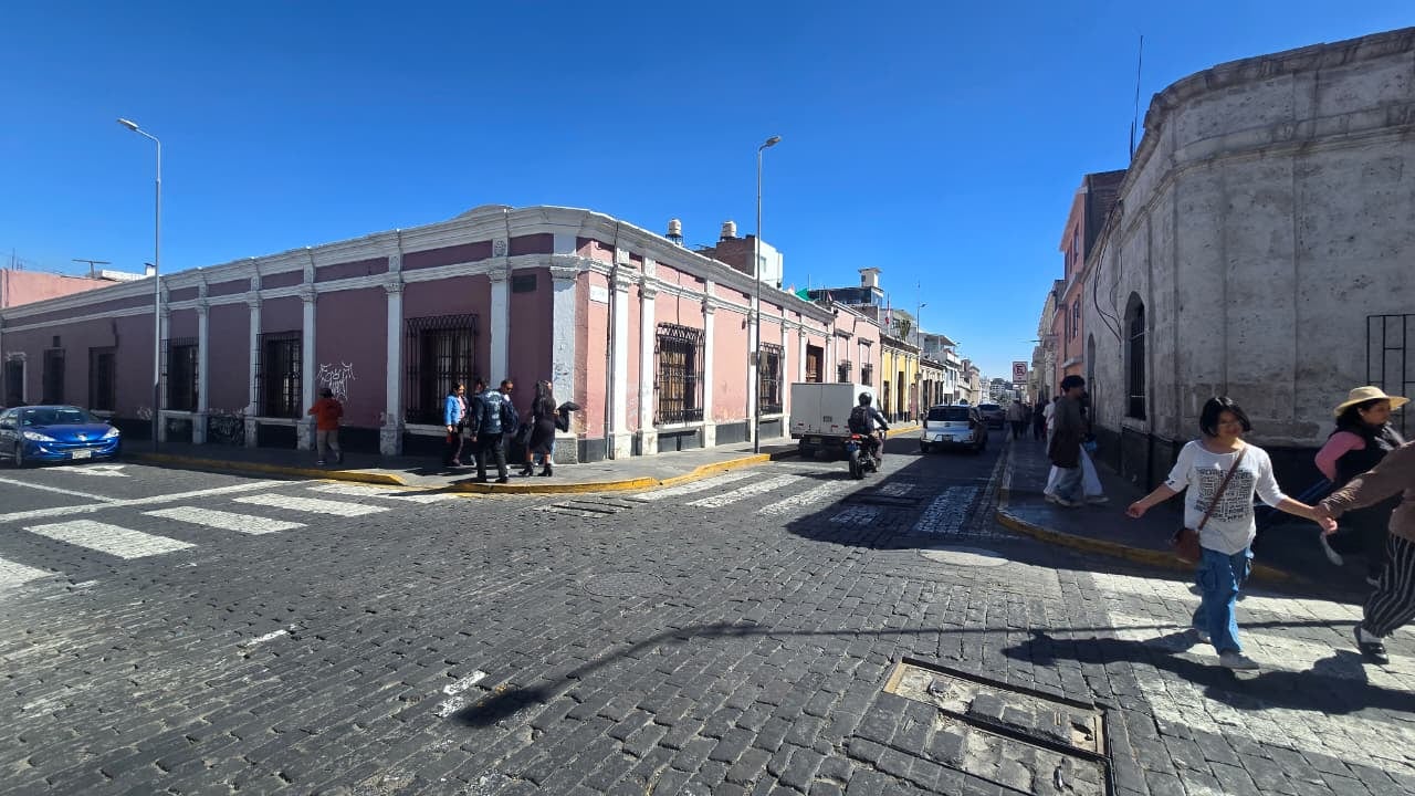 Segunda cuadra de la calle Consuelo, en Arequipa. (Foto: Yunsu Pariapaza/@photo.gec)