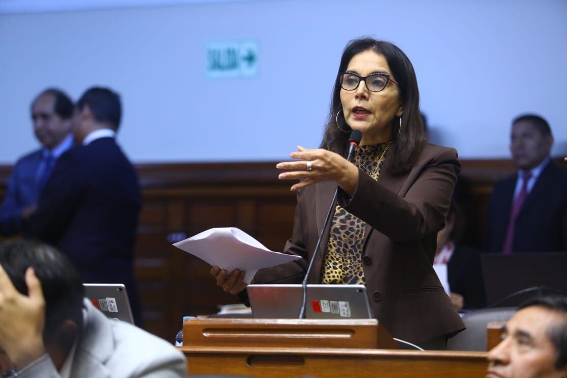 Patricia Juárez considera que la presidenta Boluarte debe dar una conferencia de prensa sobre los hechos. (Foto: Congreso)