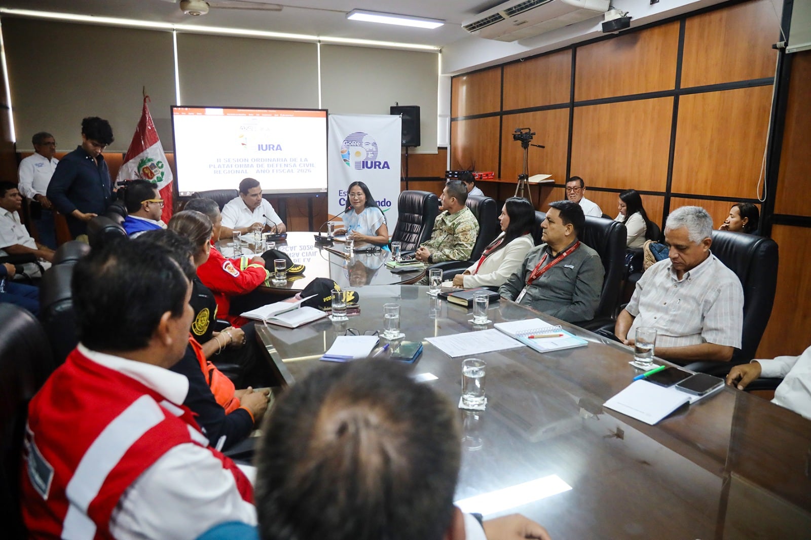 Reunión de autoridades ante el anuncio del Fenómeno El Niño en Piura