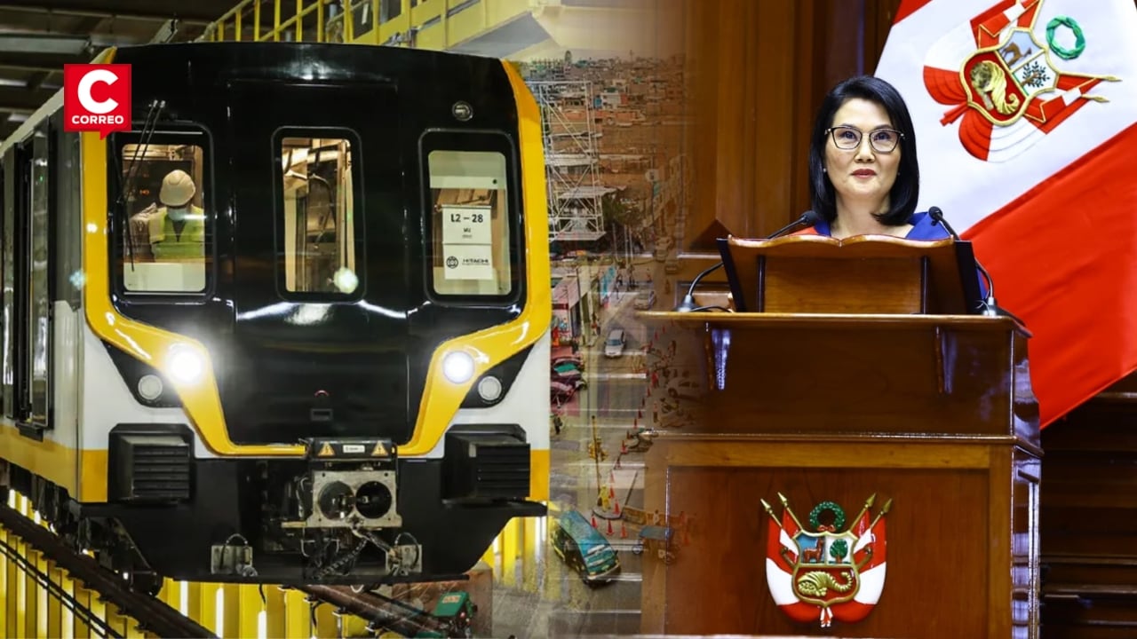 Keiko Fujimori promete culminar la Línea 2 del Metro de Lima e impulsar sistemas de metro en Arequipa, Piura y Trujillo. Composición: Diario Correo.