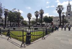 Municipalidad de Arequipa enreja el Tuturutu de la Plaza de Armas por carnavales
