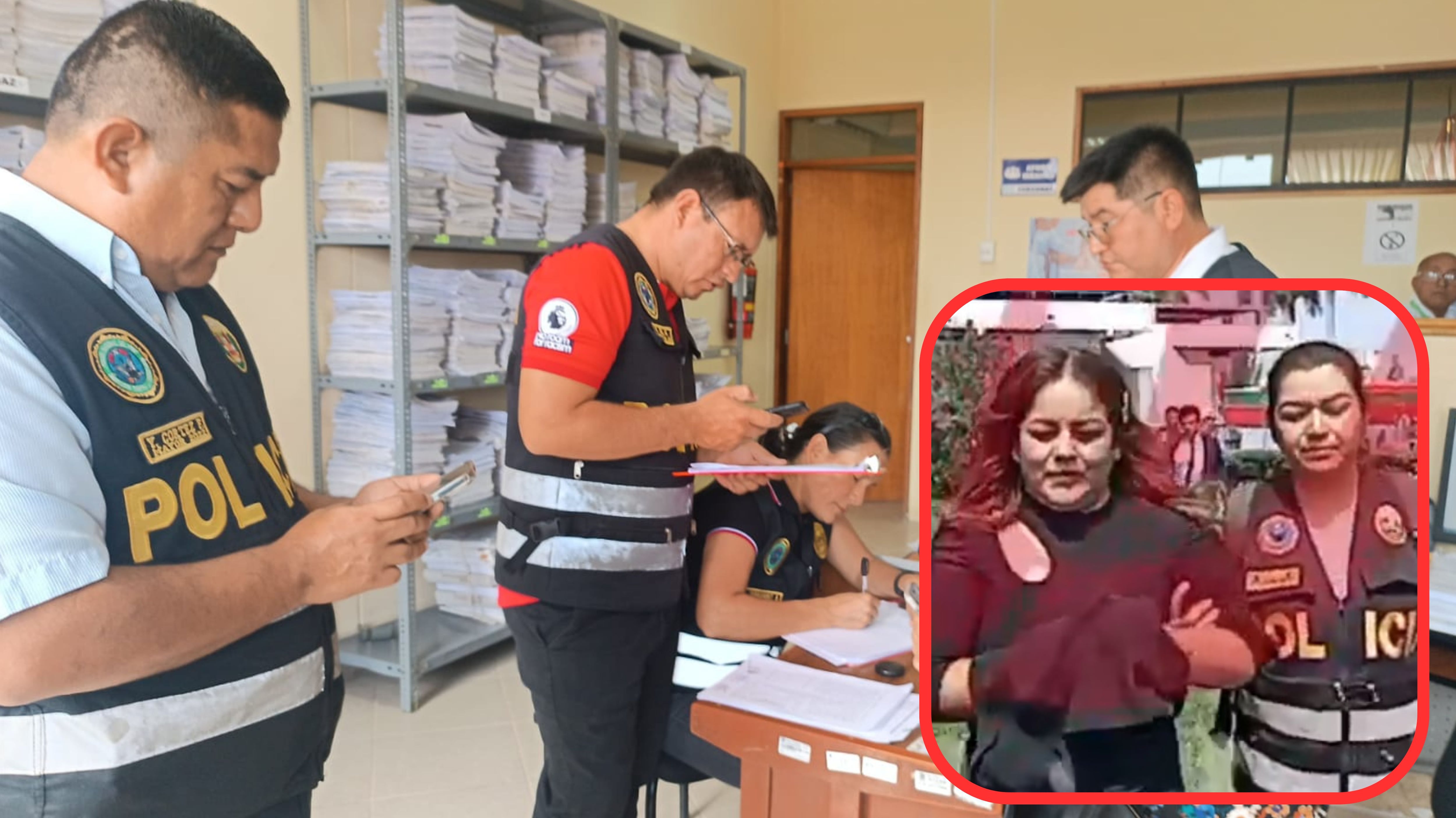 Servidora judicial arrestada.