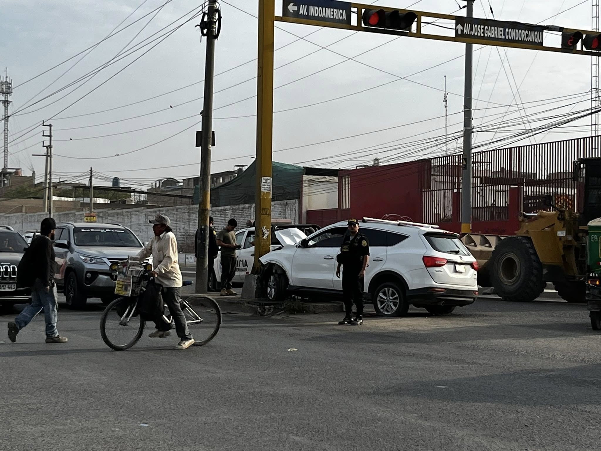 Tragedia ocurrió en el cruce de las avenidas Indoamérica y Condorcanqui, en el distrito de La Esperanza. (Foto: Réplica Noticias)