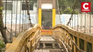 Vecinos de El Agustino reabren Puente Bethania tras cierre por riesgo de colapso