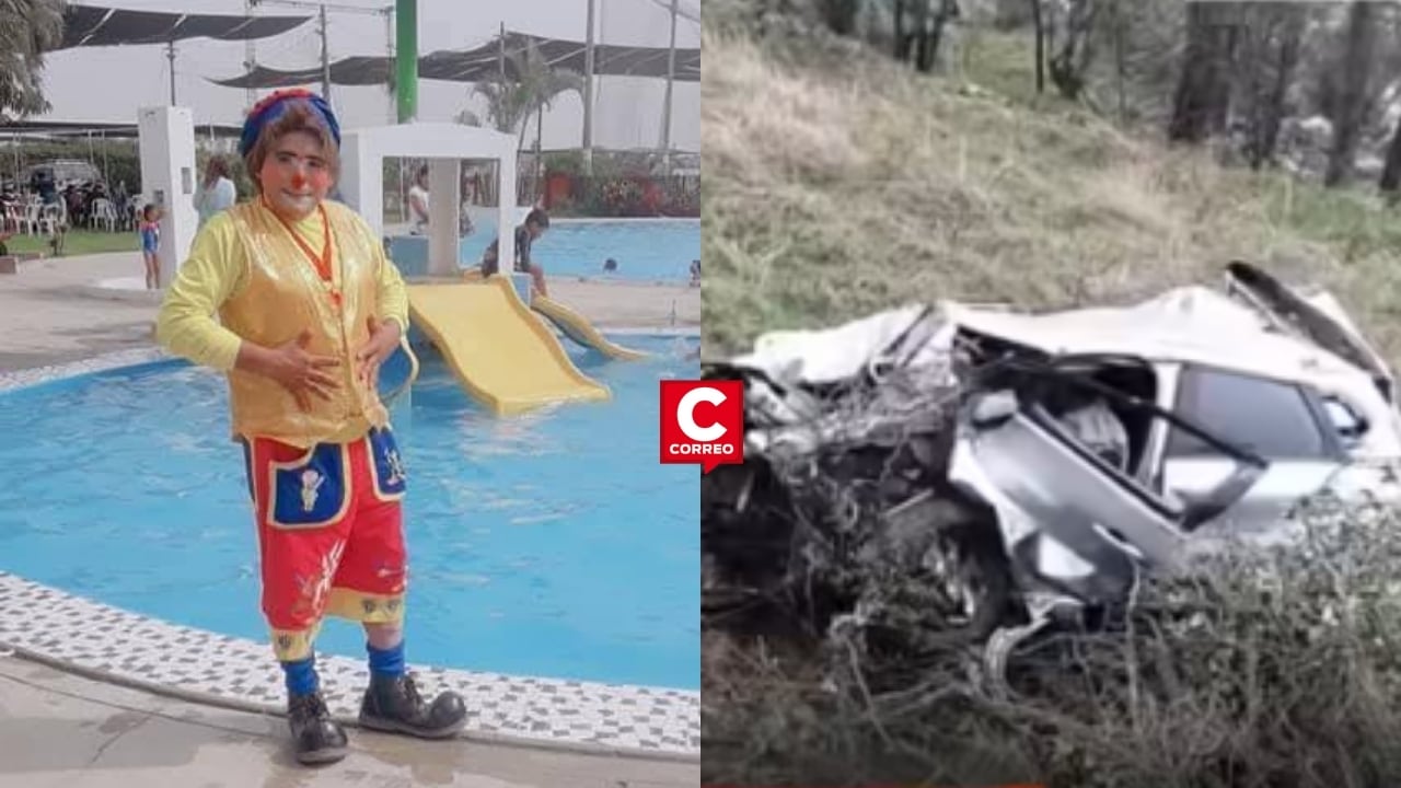 Tragedia en Huancavelica: ‘Payasito Koketín’ y familia mueren tras caer a un abismo en Villa de Arma. Composición: Diario Correo.