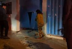 La Libertad: Delincuentes detonan aparato explosivo en vivienda y destrozan portón