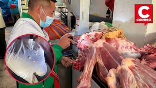 Hallan carne de alpaca con parásitos en mercado de Huancayo