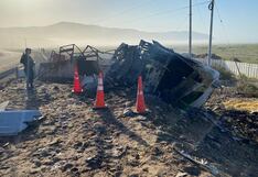 Tacna: Chofer muere quemado al quedar atrapado en cabina de trailer