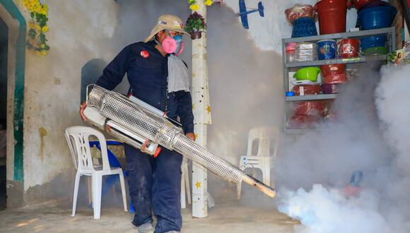 Intensifican labores de fumigación en casas y cementerios para evitar más casos de dengue