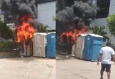 Piura: Prenden fuego a baños destinados para feligreses del Señor de Chocán