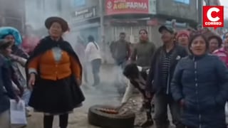 Chilca Alta arde protesta alza de pasajes en Huancayo: vecinos queman llantas y bloquean acceso