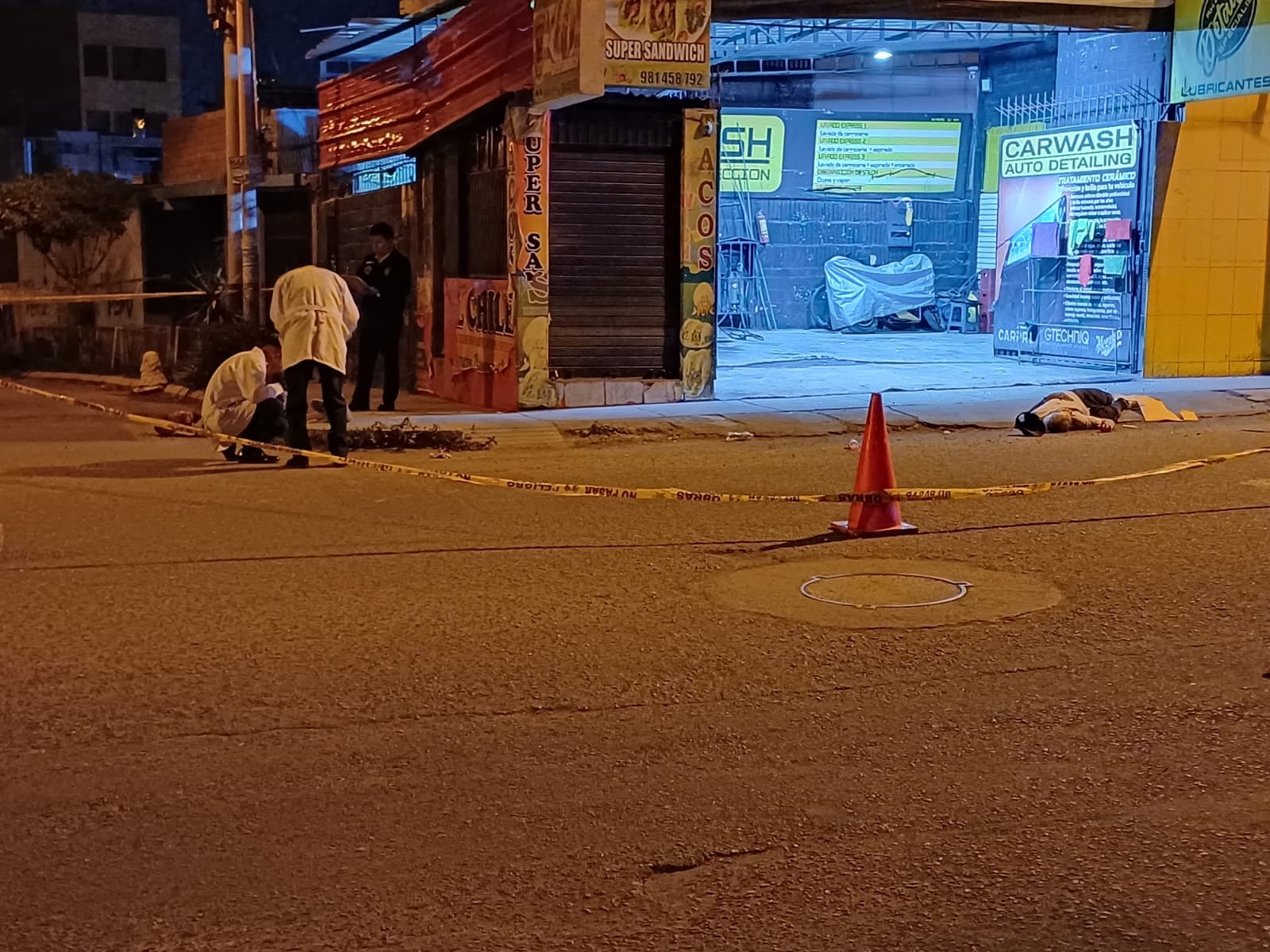Sicarios mataron a dos venezolanos en el distrito de Miraflores, en la región Arequipa. (Foto: Pedro Torres/@photo.gec)