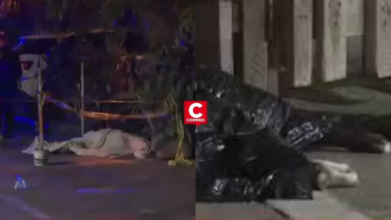 Comas: Sicarios en moto asesinan a empresario de ropa y a perro que lo defendió. Composición: Diario Correo.